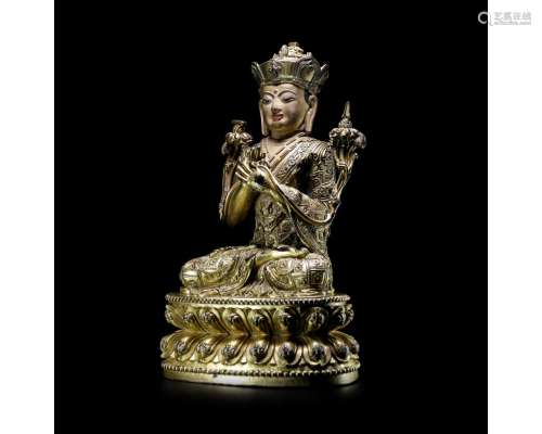 A Gilt-Bronze Figure of Buddha