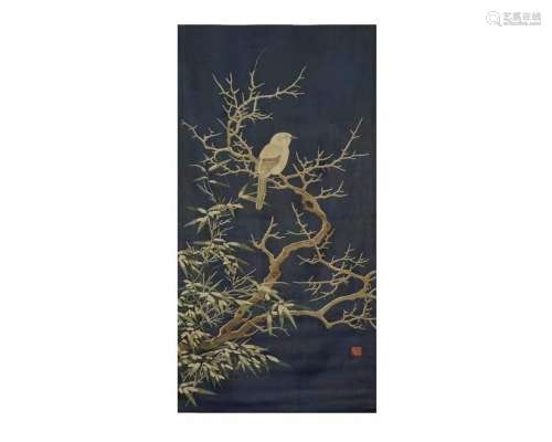 An Embroidery of Bird and Tree