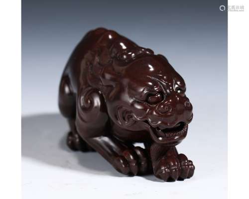 A Chinese Soapstone Carving of Beast