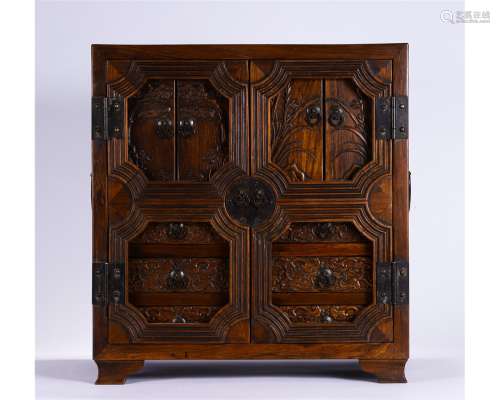 A Chinese Huanghuali Wood Cabinet