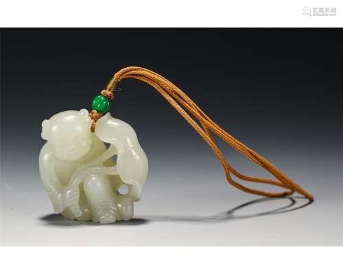 A Chinese Jade Carving of Kid