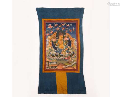 A Thangka of Bodhisattva