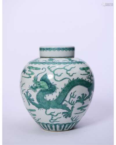 A Green-glaze Jar