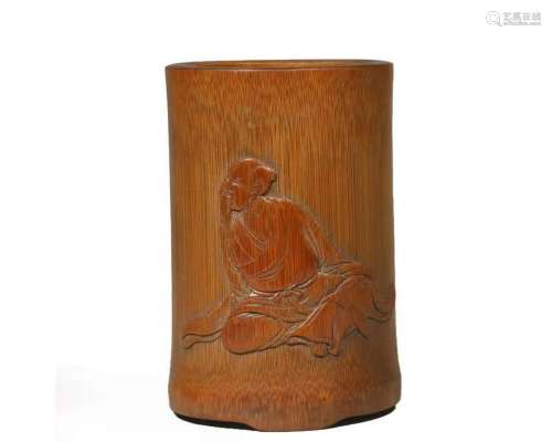 A Bamboo Carved Pot