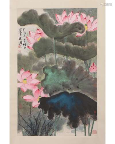 A Chinese Painting of Lotus