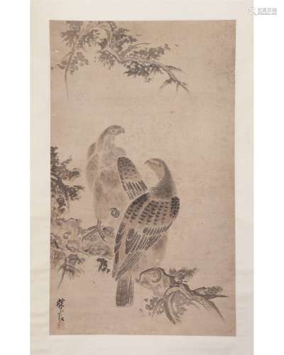 A Chinese Painting of Eagles
