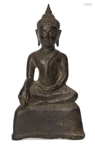 A Thai bronze seated Buddha, Ayutthaya period, 16th-17th cen...