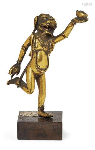 Property of a Gentleman (lots 36-85) A Tibetan gilt-bronze b...