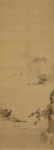 After Kano Tsunenobu, 18th/19th century, hanging scroll, ink...