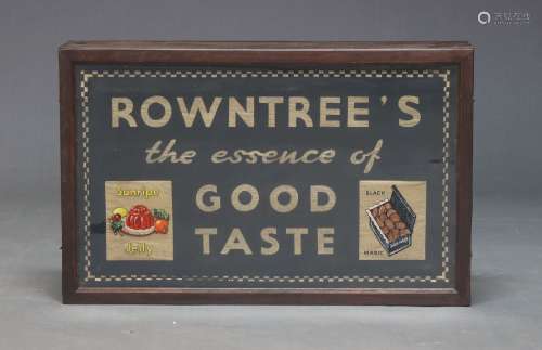 A Rowntrees glazed and painted sign, mid 20th Century, the s...