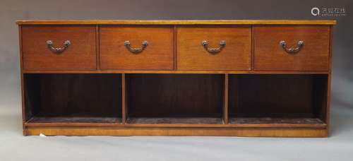 A large mahogany sideboard, second half 20th Century, with f...