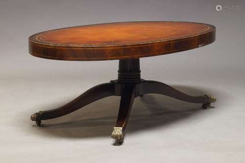 A mahogany coffee table, in the Georgian taste, late 20th Ce...