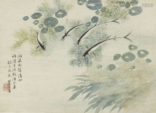 LI-LAN (Chinese, late 19th century), ink and colour on paper...
