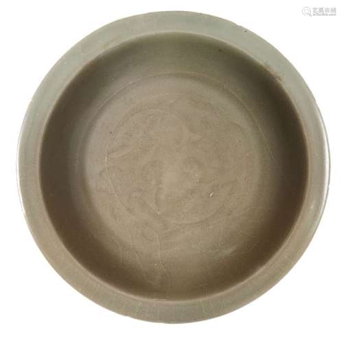 A Chinese Longquan celadon 'twin fish' bowl, Ming dynasty, 1...