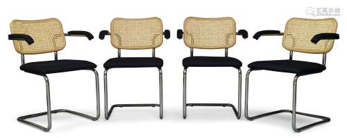 After Marcel Breuer, a set eight 'Cesca' armchairs for Knoll...