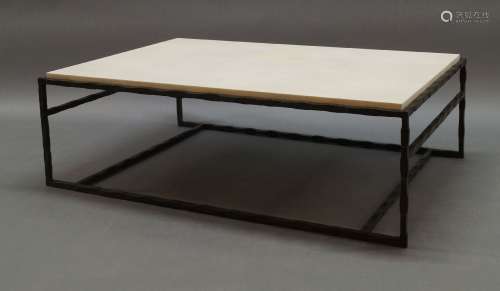 A contemporary coffee table, of recent manufacture, with rec...