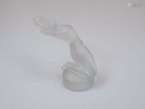 Lalique, a modern car mascot, frosted and polished, after Re...
