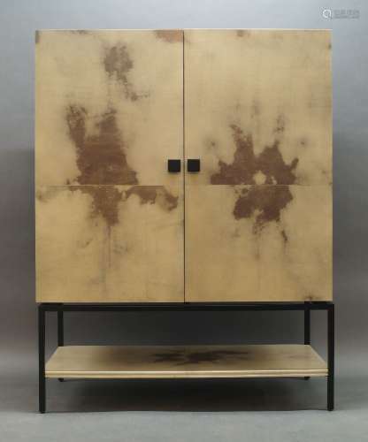 Julian Chichester, a vellum and stained wood â€˜Pollockâ€™ c...