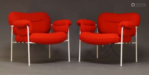 Fogia, a pair of 'Bollo' armchairs, designed in collaboratio...
