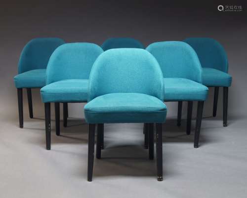 A set of five contemporary side chairs, of recent manufactur...
