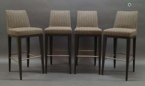 A set of four contemporary bar stools by Potocco, Italy, of ...