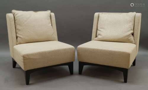 A pair of contemporary lounge chairs by XVL Furniture, with ...