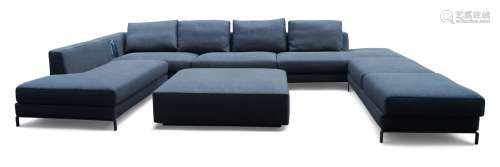 A contemporary sofa suite by B&B Italia, of recent manufactu...