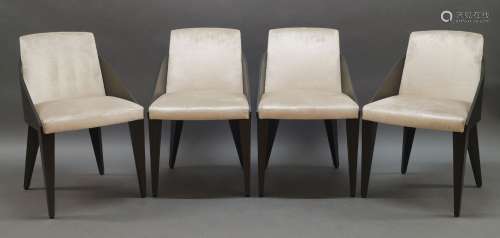 A set of ten contemporary dining chairs by Potocco, Italy, o...