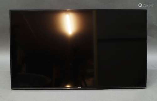 A set three of Samsung model EU55JU6400K tv monitors, of rec...