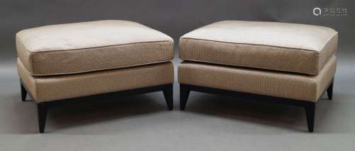 A pair of contemporary stools, of recent manufacture with ch...