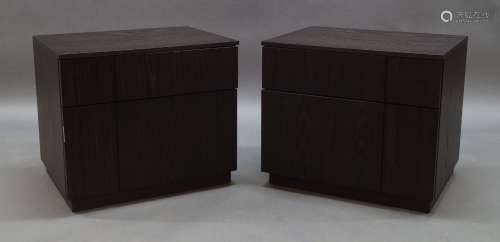 A pair of contemporary side cabinets, of recent manufacture,...