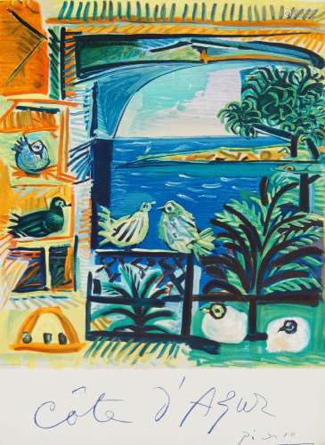 Pablo Picasso, Spanish 1881-1973- Cote D'Azure, 1962; lithog...