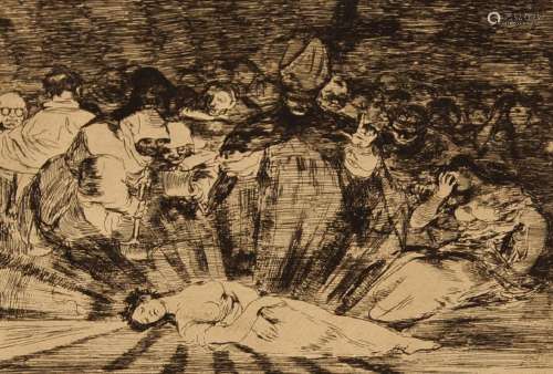 Francisco Goya, Spanish 1746-1828- Murio la Verdad; etching ...