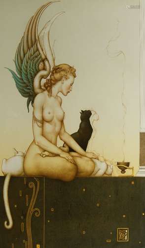 Michael Parkes, American b. 1944- Morning; lithograph, signe...