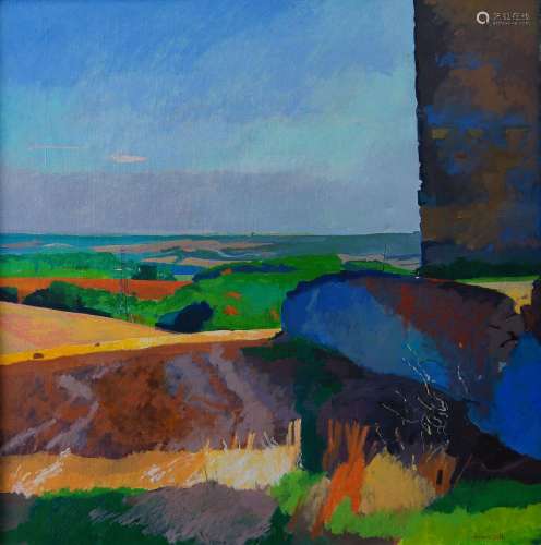 Michael Fell Hon RE, British b.1939- Summer landscape; oil o...