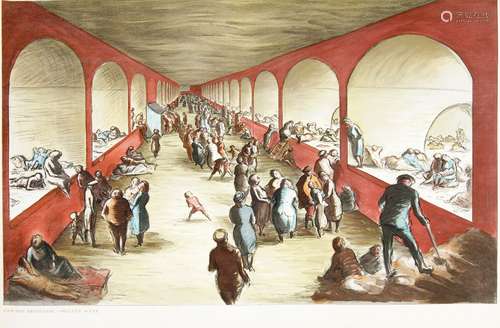 After Edward Ardizzone CBE RA, British 1900-1979- Shelter Sc...