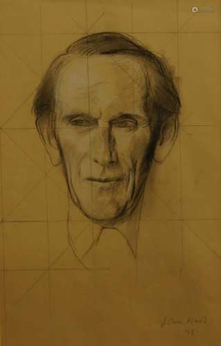 John Ward RA, British 1917-2007- Robin Fedden; pencil and ch...