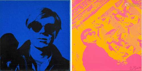 Nat Finkelstein, American 1933-2009- Untitled Warhol Pair, 1...