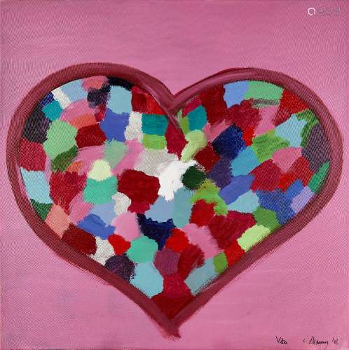 British School, early 21st century- Heart; acrylic on canvas...