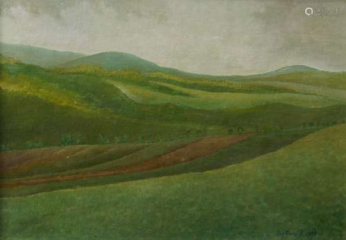 Ruza Bottova, Slovakian, mid-late 20th century- Landscape; o...