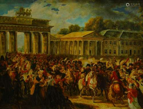 After Charles Meynier, French 1768-1832- Napoleon Entering B...