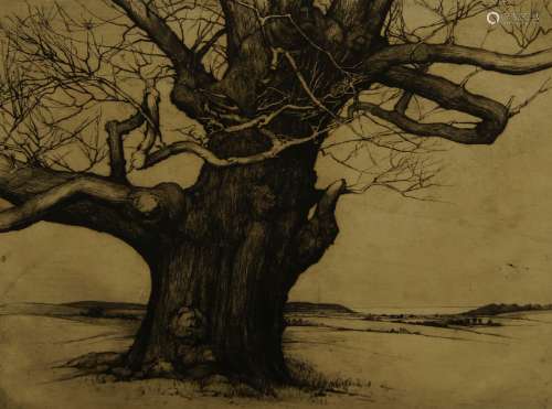 Kathleen Mary Jebb, British 1878-1957- The Fairy Tree; etchi...
