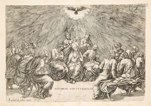 Gian Jacopo Caraglio, Italian c.1500-1565- Pentecost, after ...