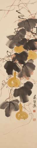 吳學讓(1923~2013) 葫蘆 設色 紙本 鏡片