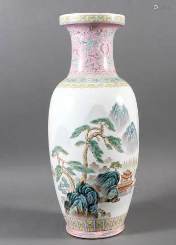 Porzellan Bodenvase, China 20. Jahrhundert