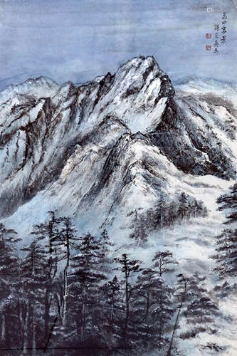 陽芝英 玉山雪景