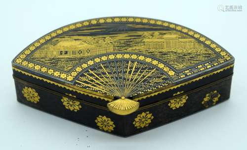 A LOVELY 19TH CENTURY JAPANESE MEIJI PERIOD GOLD INLAID IRON...