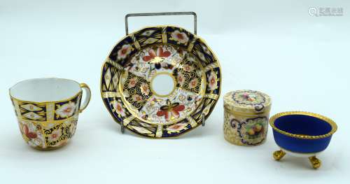 A ROYAL CROWN DERBY IMARI CUP AND SAUCER together with a rar...