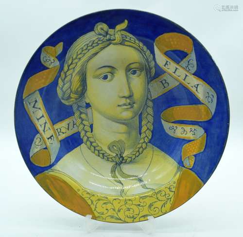 A CHARMING MID 19TH CENTURY EUROPEAN FAIENCE MAJOLICA PLATE ...