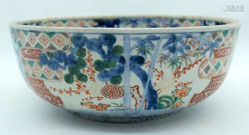 A LARGE MID 19TH CENTURY JAPANESE MEIJI PERIOD IMARI BOWL pa...